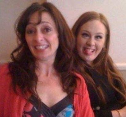Mark Evans's ex-partner, Penny Adkins Adele, and daughter, Adele